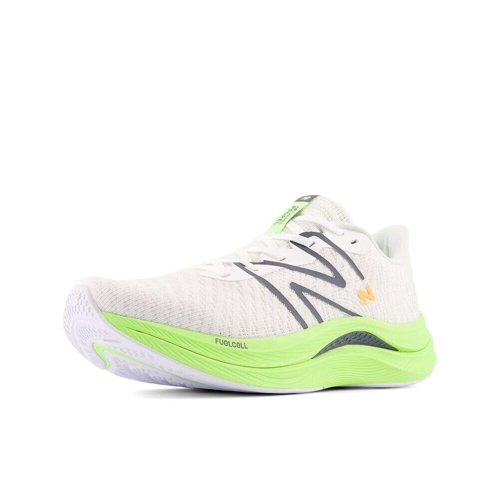 New Balance Men`s MFCPRCA4 Running Shoe White/bleached Lime Glo/graphite 10 Wi