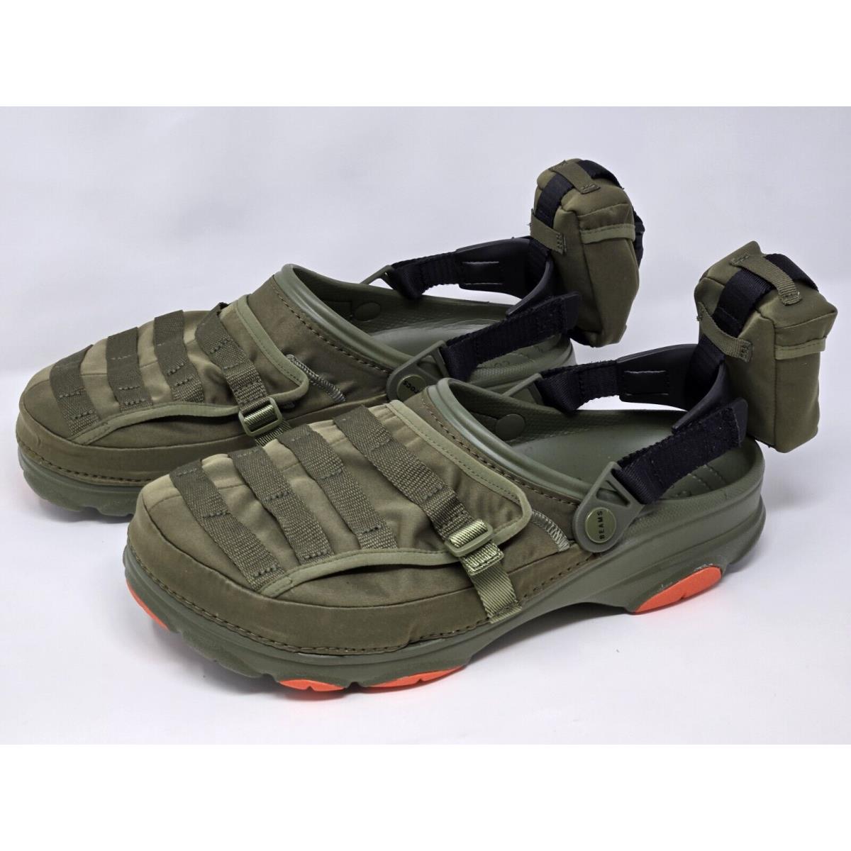 Beams X Crocs Classic All Terrain Outdoor Olive Men Size 12 Sandal 207448-309