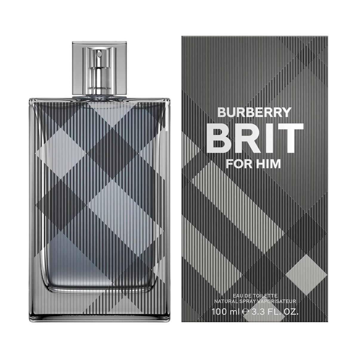 Burberry Brit Eau de Toilette Men`s Cologne Luxury Perfumes For Men 3.3 OZ