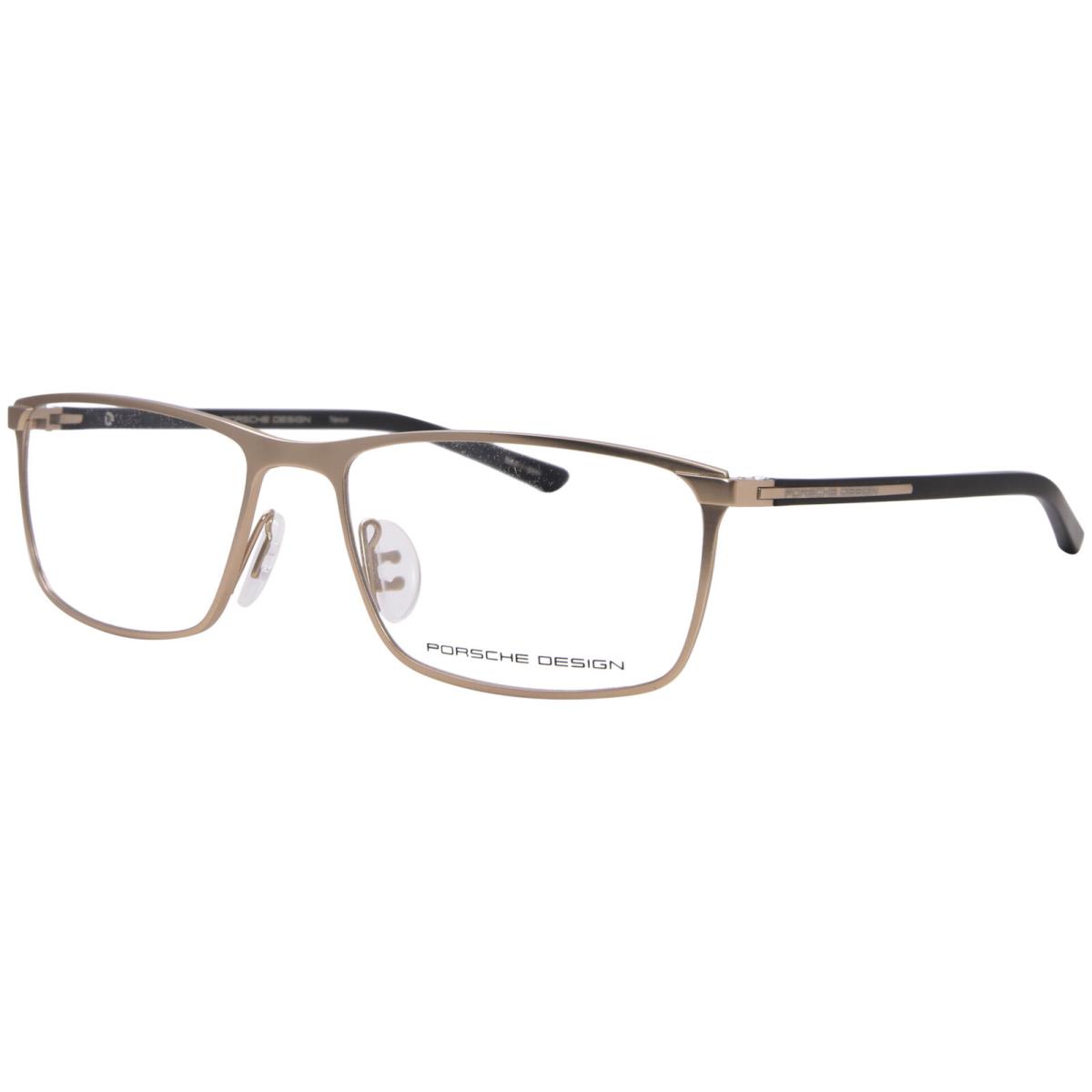 Porsche Design P8287-D Titanium Eyeglasses Men`s Gold Full Rim 56mm