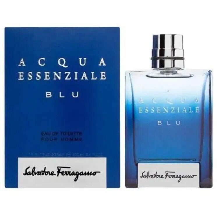 Acqua Essenziale Blu by Salvatore Ferragamo For Men 3.4 oz 3.3 Edt