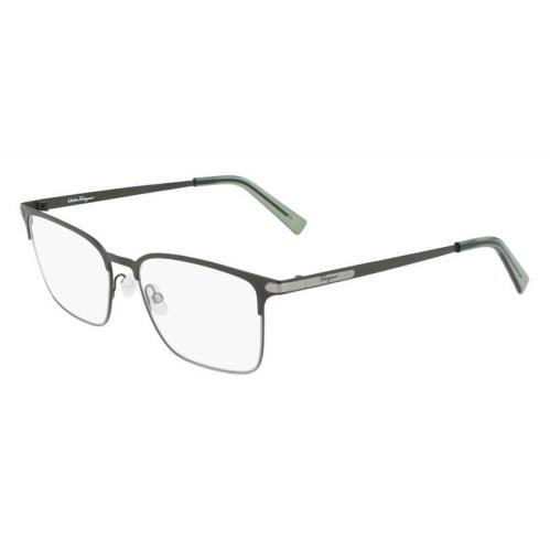 Salvatore Ferragamo SF2207-331-5416 Army Green/ruthenium Eyeglasses