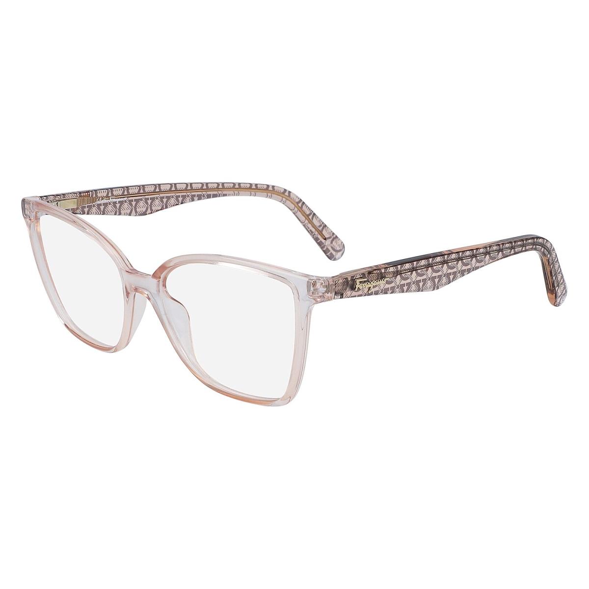 Salvatore Ferragamo SF2868-681-54.1 Crystal Peach Eyeglasses - Frame: CRYSTAL PEACH