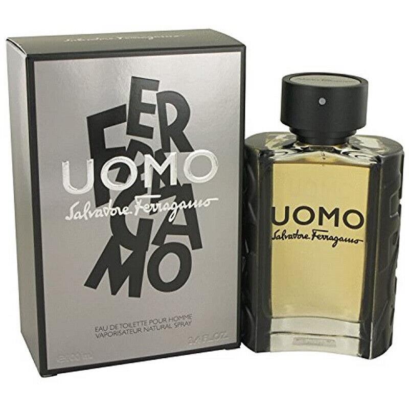 Salvatore Ferragamo Uomo Men 3.4 oz 100 ml Eau De Toilette Spray