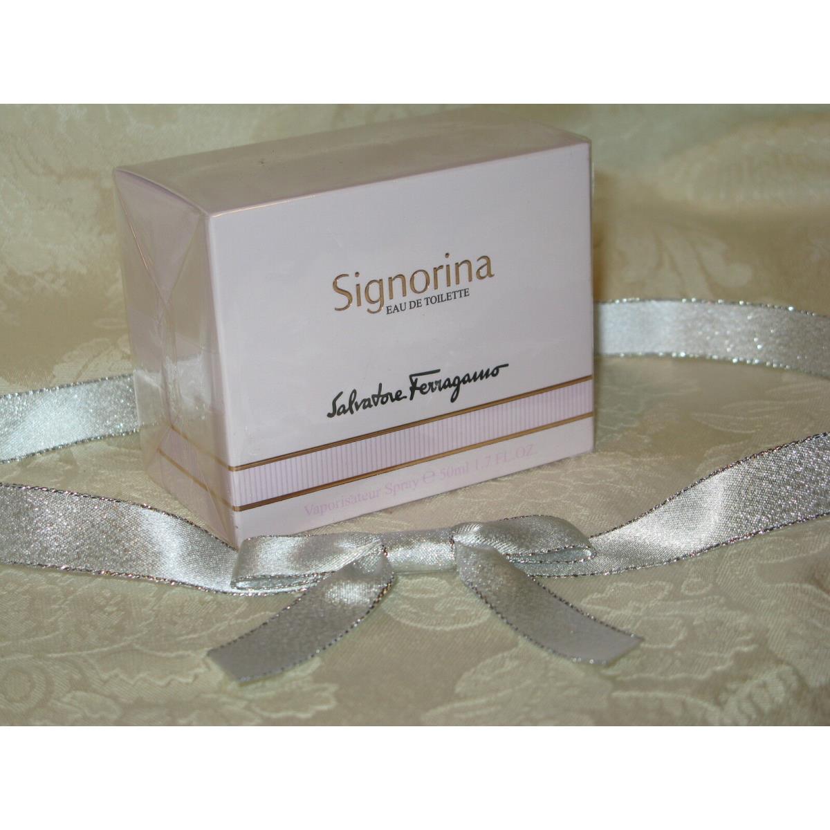 Signorina. Salvatore Ferragamo Women`s Eau de Toilette 1.7 fl Oz./ 50 ml New