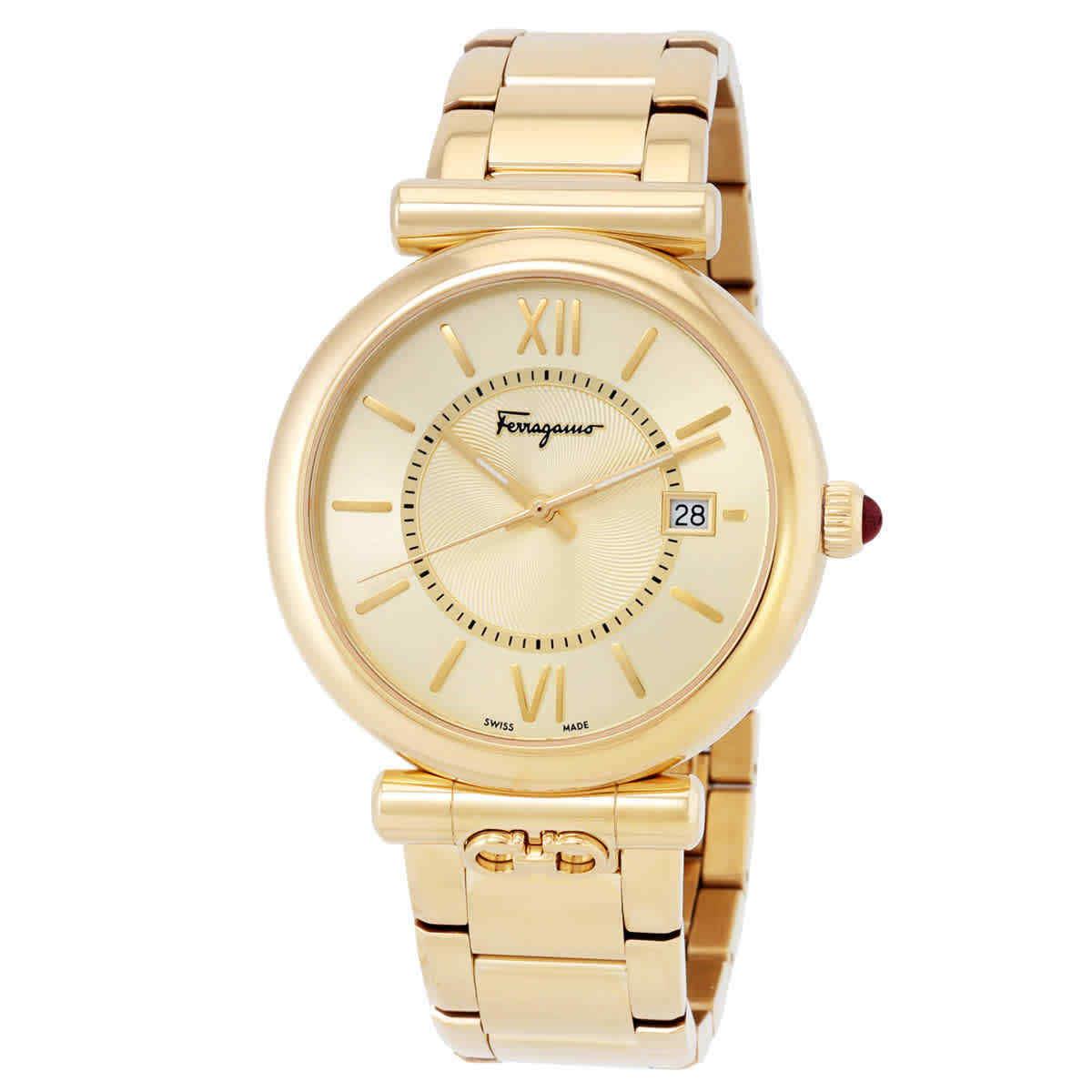 Salvatore Ferragamo Womens Gold 40 mm Ferragamo Ora Watch SFUB00621