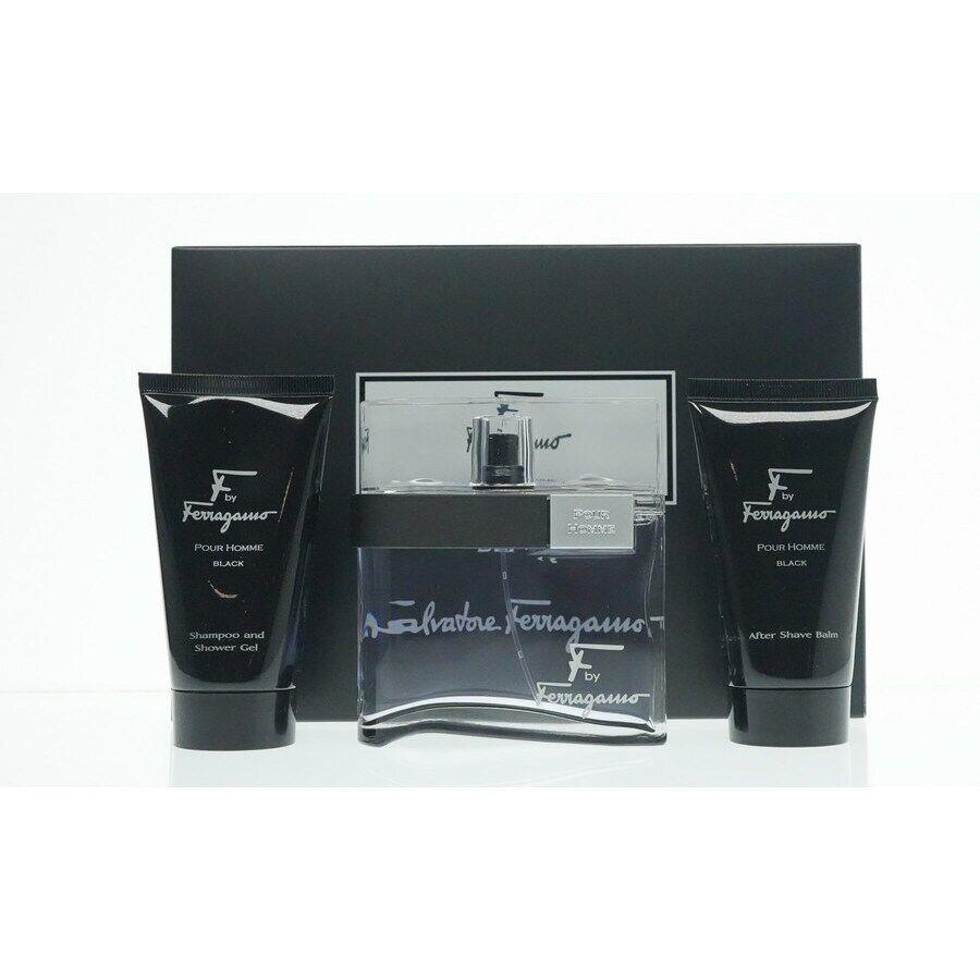 Salvatore Ferragamo Men`s F Black Gift Set Fragrances 8052464894680