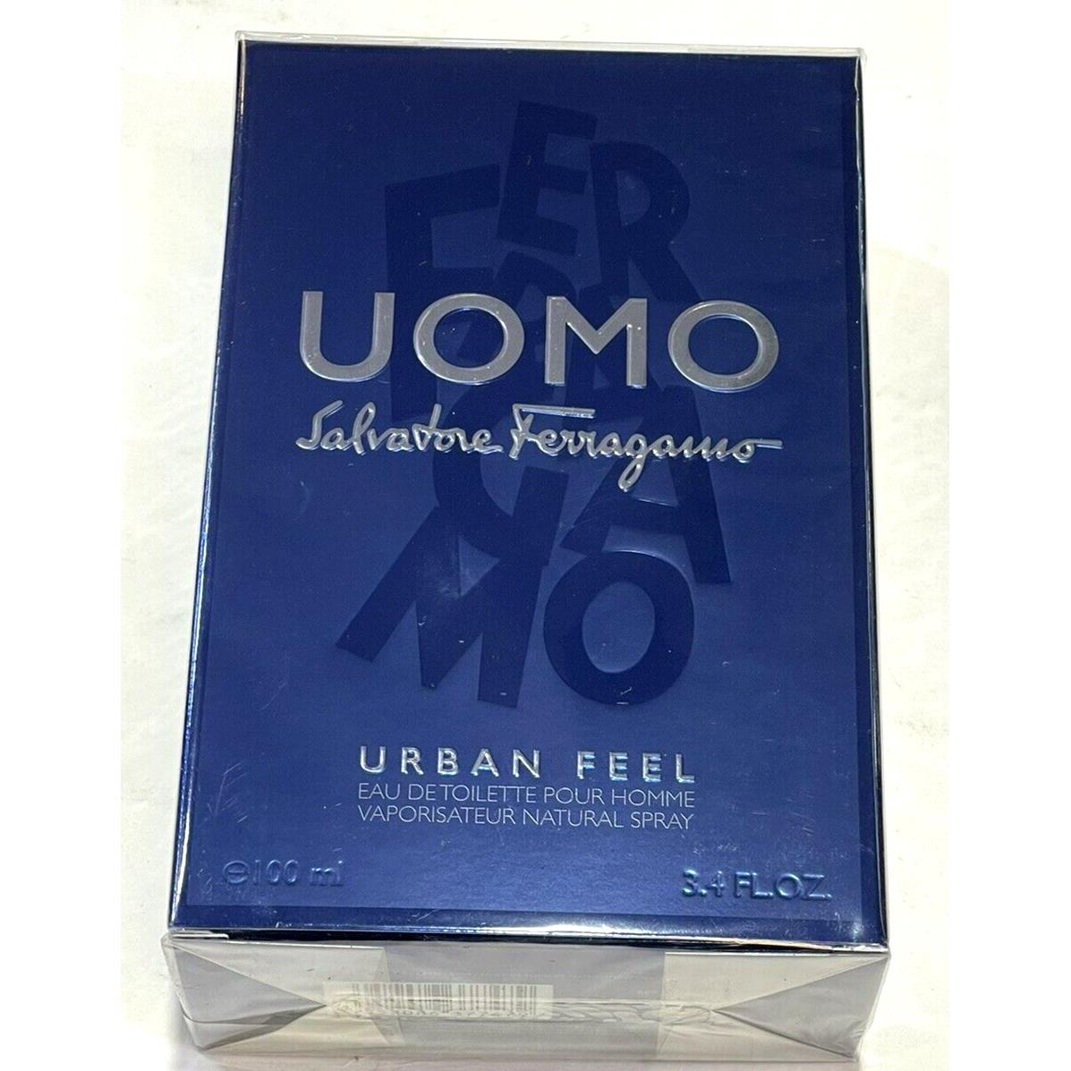 Uomo Urban Feel by Salvatore Ferragamo 3.4oz /100ml Edt Spray Men