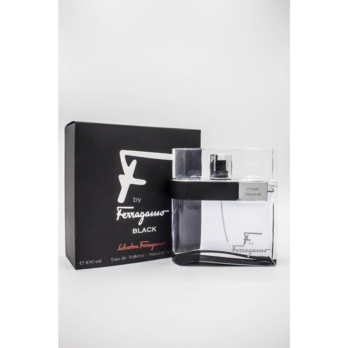 F by Ferragamo Pour Homme Black by Salvatore Ferragamo 3.4 oz Cologne For Men