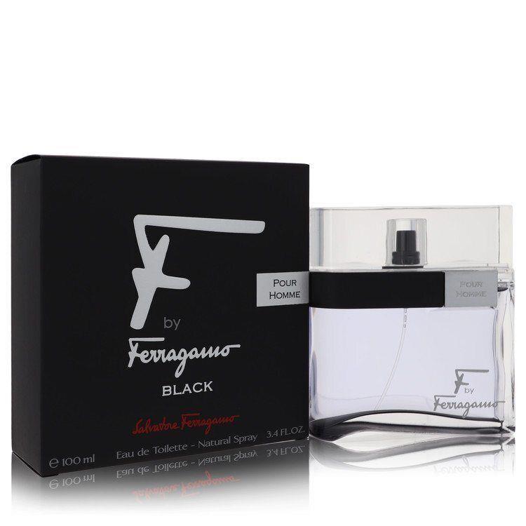 F Black By Salvatore Ferragamo Eau De Toilette Spray 3.4 Oz