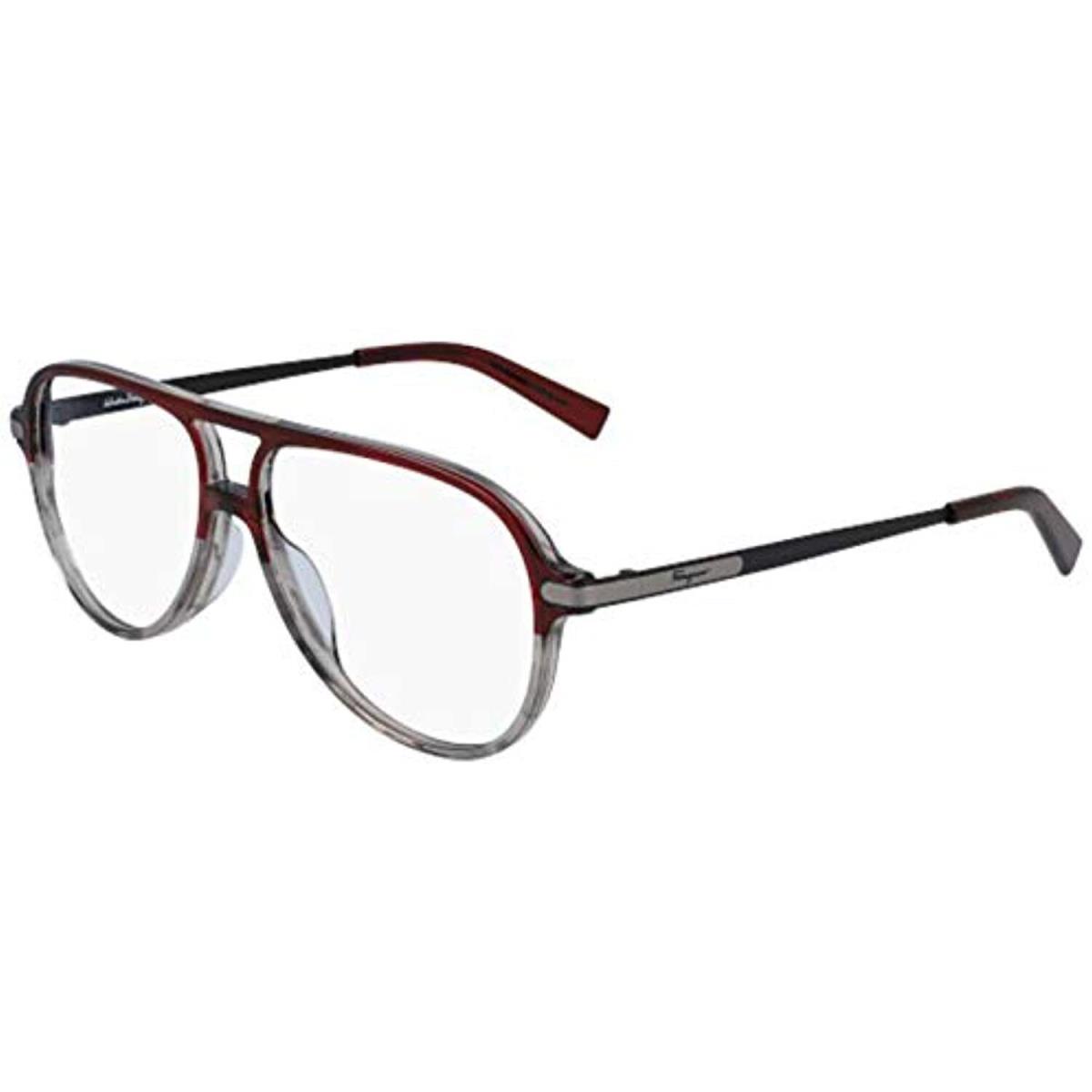 Salvatore Ferragamo Men Eyeglasses SF2855 644 Wine/turtledove Aviator 57-13-145