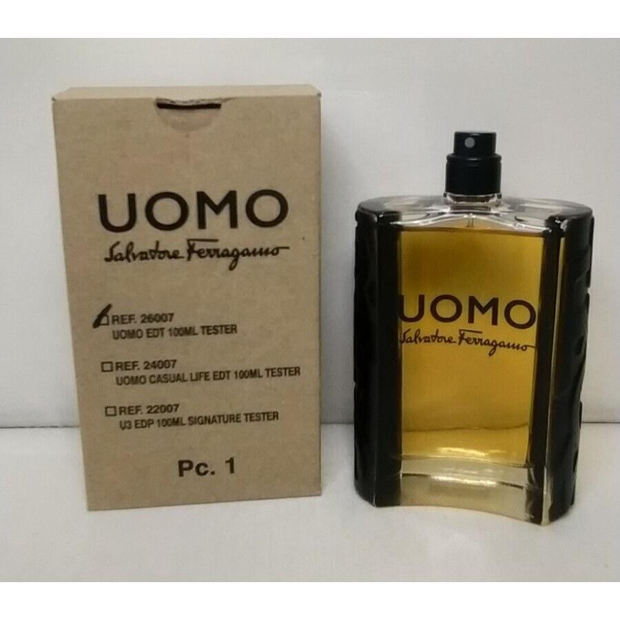 Tester Ferragamo Uomo By Salvatore Ferragamo 3.4oz 100ml Edt For Men T