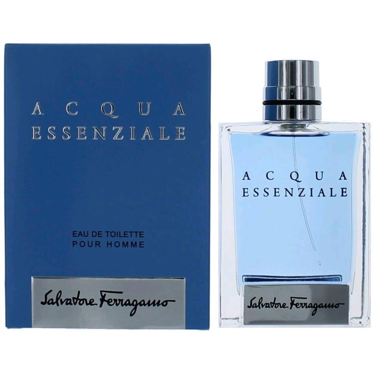 Salvatore Ferragamo Men`s Eau De Toilette Spray Acqua Essenziale 3.4 oz