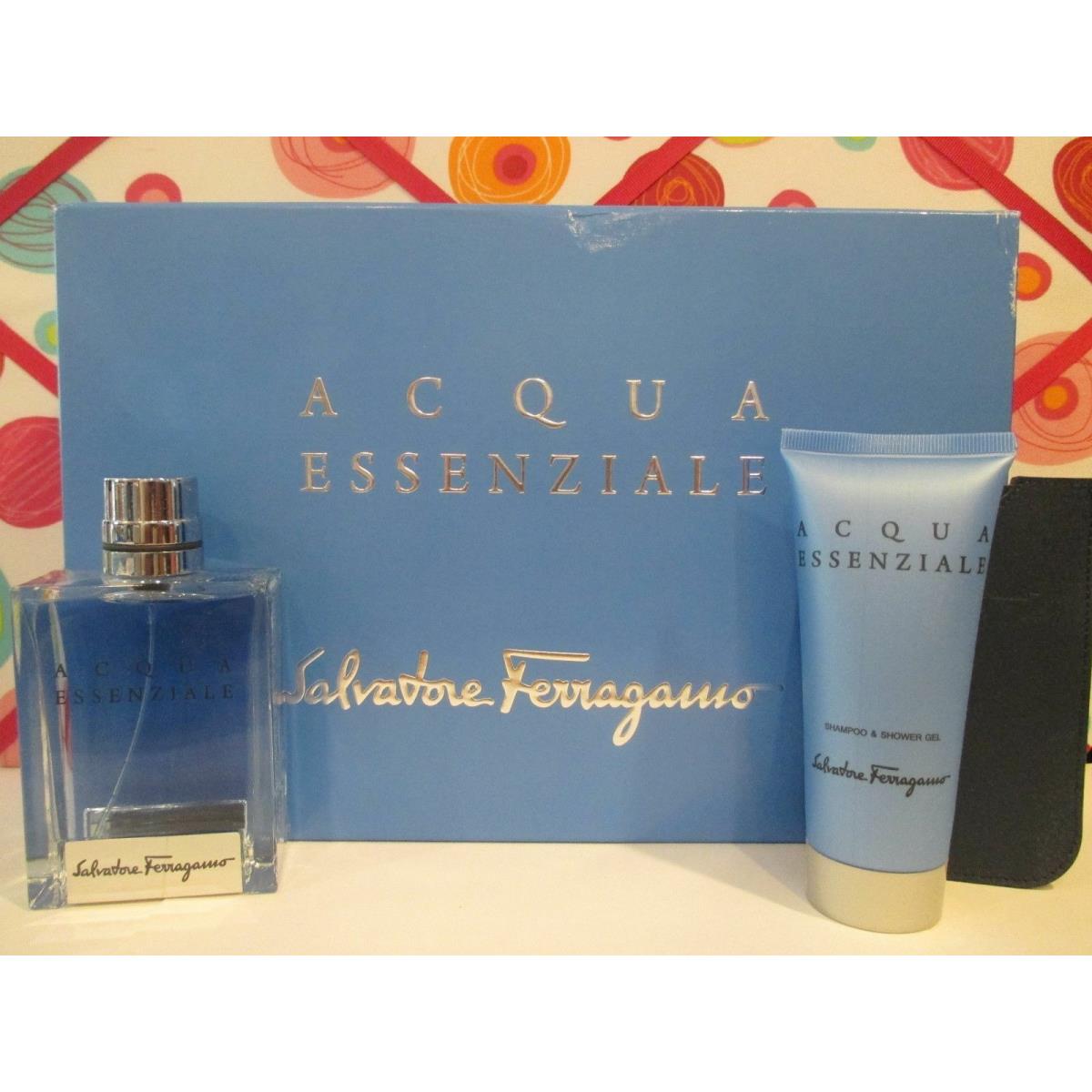 Salvatore Ferragamo Acqua Essenziale 3 Pc. Gift Set Please Read Details