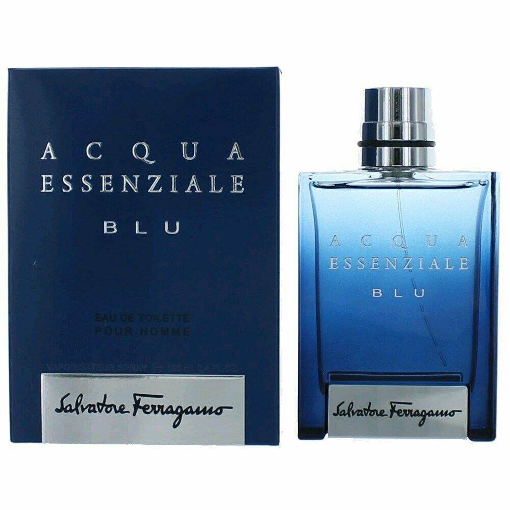 Salvatore Ferragamo Acqua Essenziale Blu 3.4 oz Edt Spray Mens Cologne 100ml