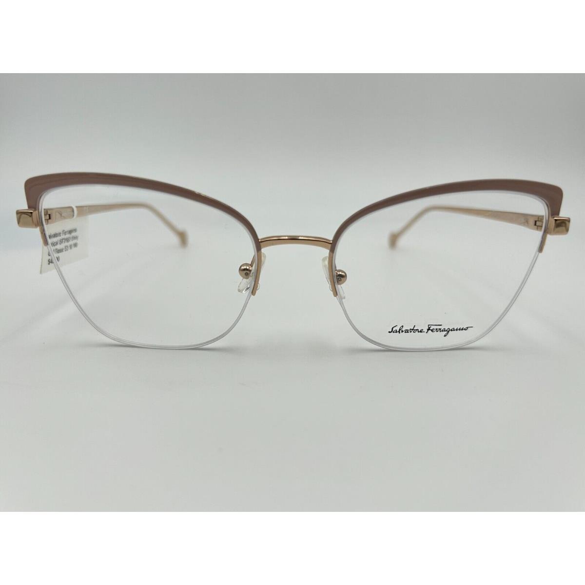 Salvatore Ferragamo Eyeglasses SF2182 687 Pink Gold 53 18 140 2182 2007