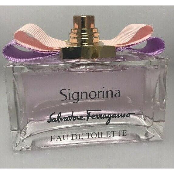 Signorina Salvatore Ferragamo Tester 3.4 OZ /100 ml Edt sp as Per Picture