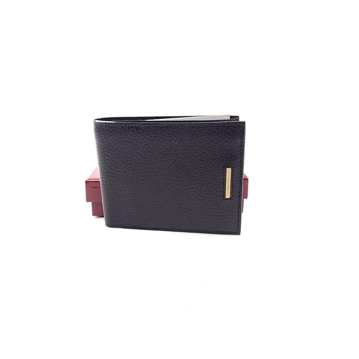 Salvatore Ferragamo Men`s Bi-fold Leather Wallet