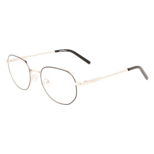 Salvatore Ferragamo SF 2215 711 Gold Black Eyeglasses 52/20/145