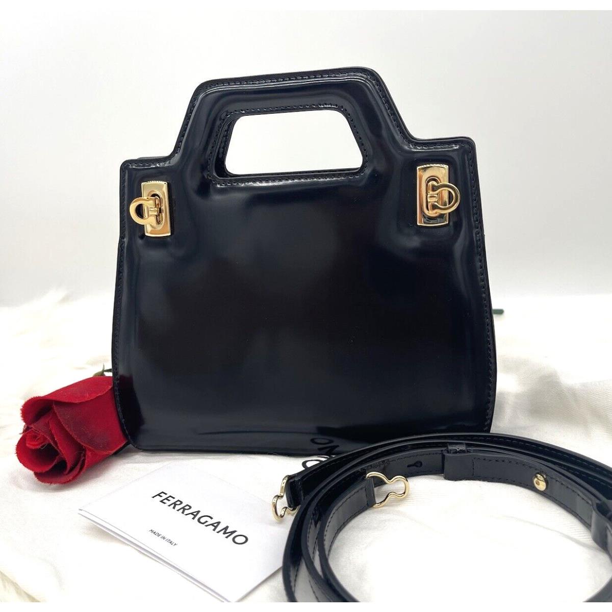 Salvatore Ferragamo Mini Wanda East West Leather Tote Crossbody