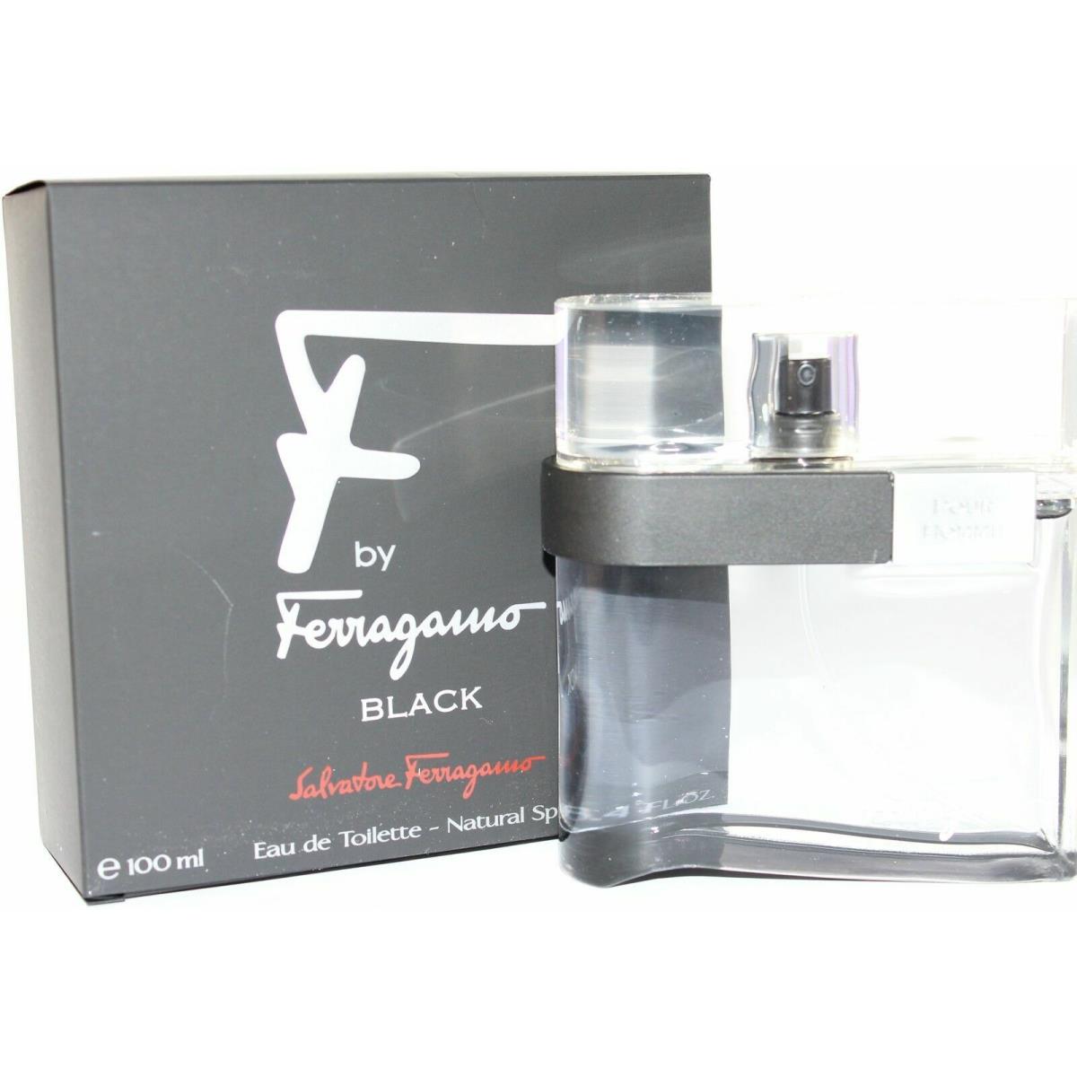 Salvatore Ferragamo F BY Ferragamo Black Edt Natural Spray 3.4 oz 050 Mens