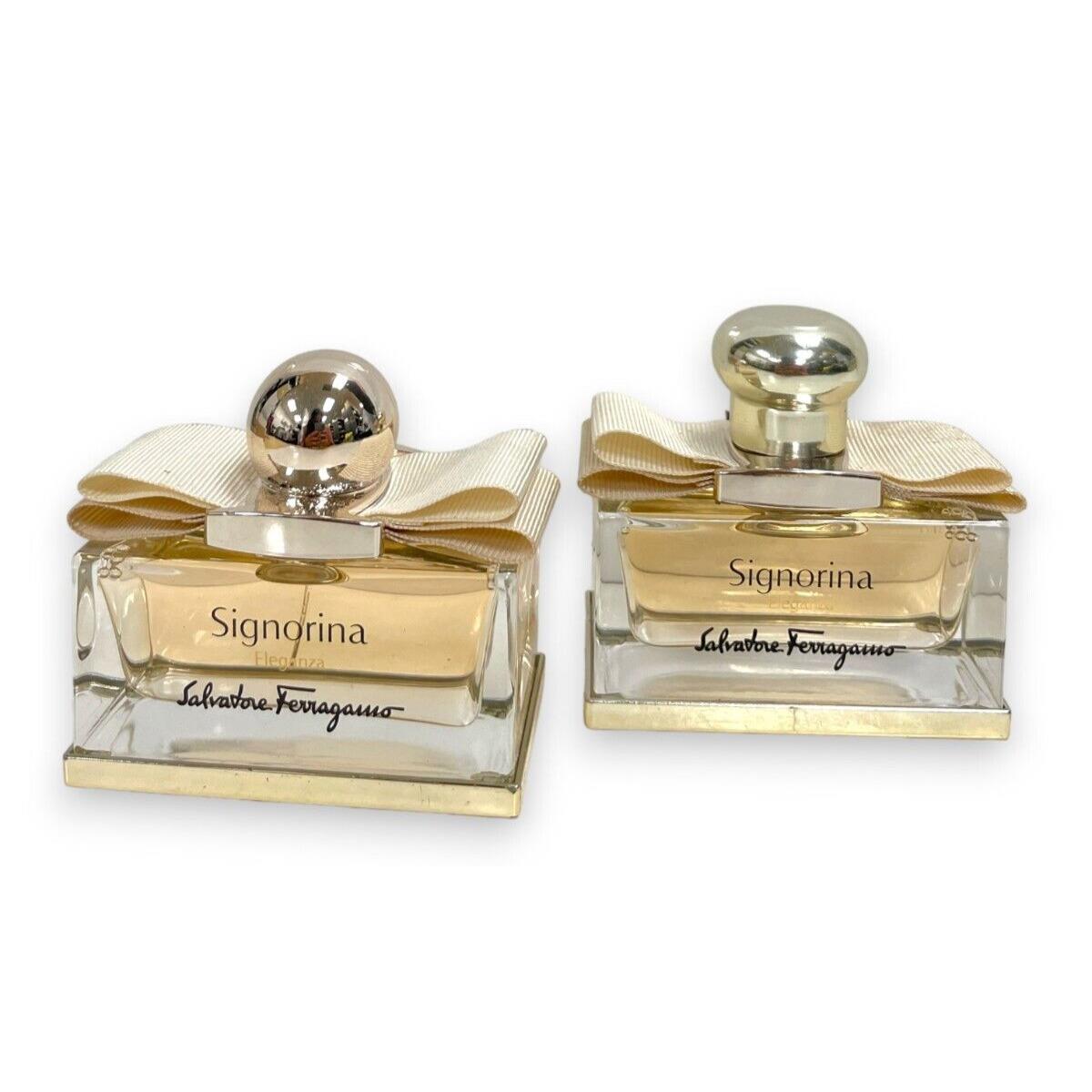 Salvatore Ferragamo Signorina Eleganza Edp 50ml/1.7fl Lot Of 2 As Seen In Pics