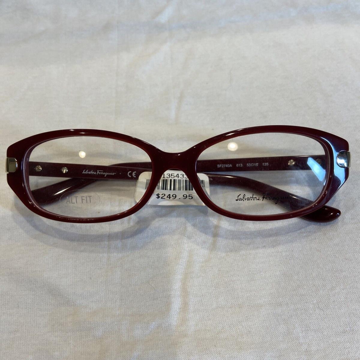 Salvatore Ferragamo SF2740A 613 Red Eyeglasses Frames 53 15-135