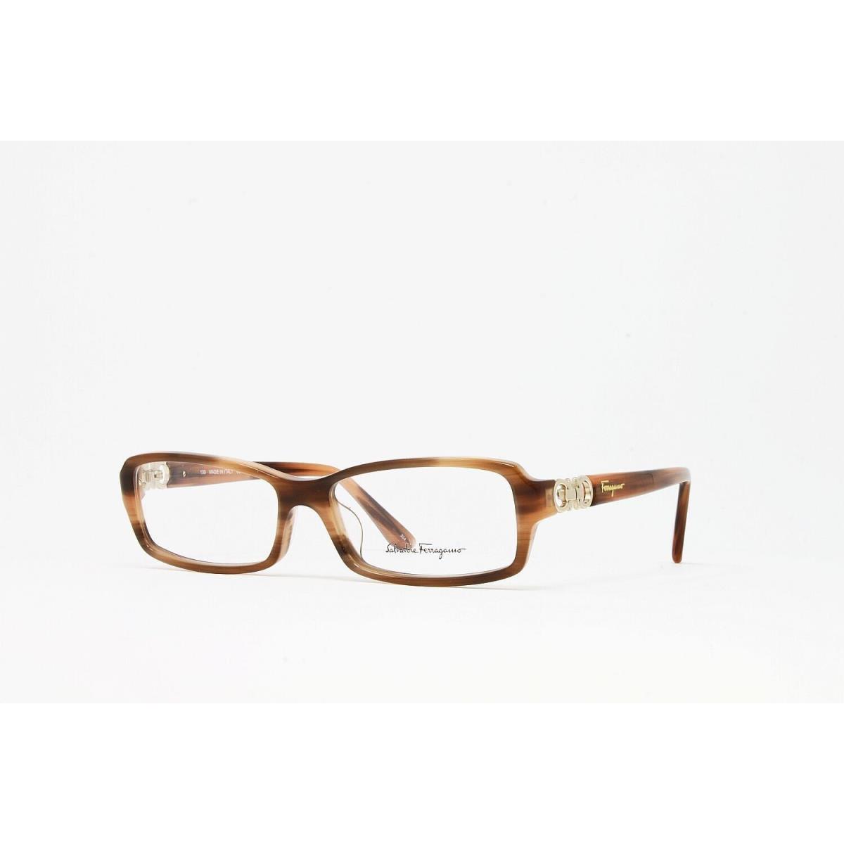 Salvatore Ferragamo Women`s Eyeglasses SF2611 260 Light Brown Horn 53mm