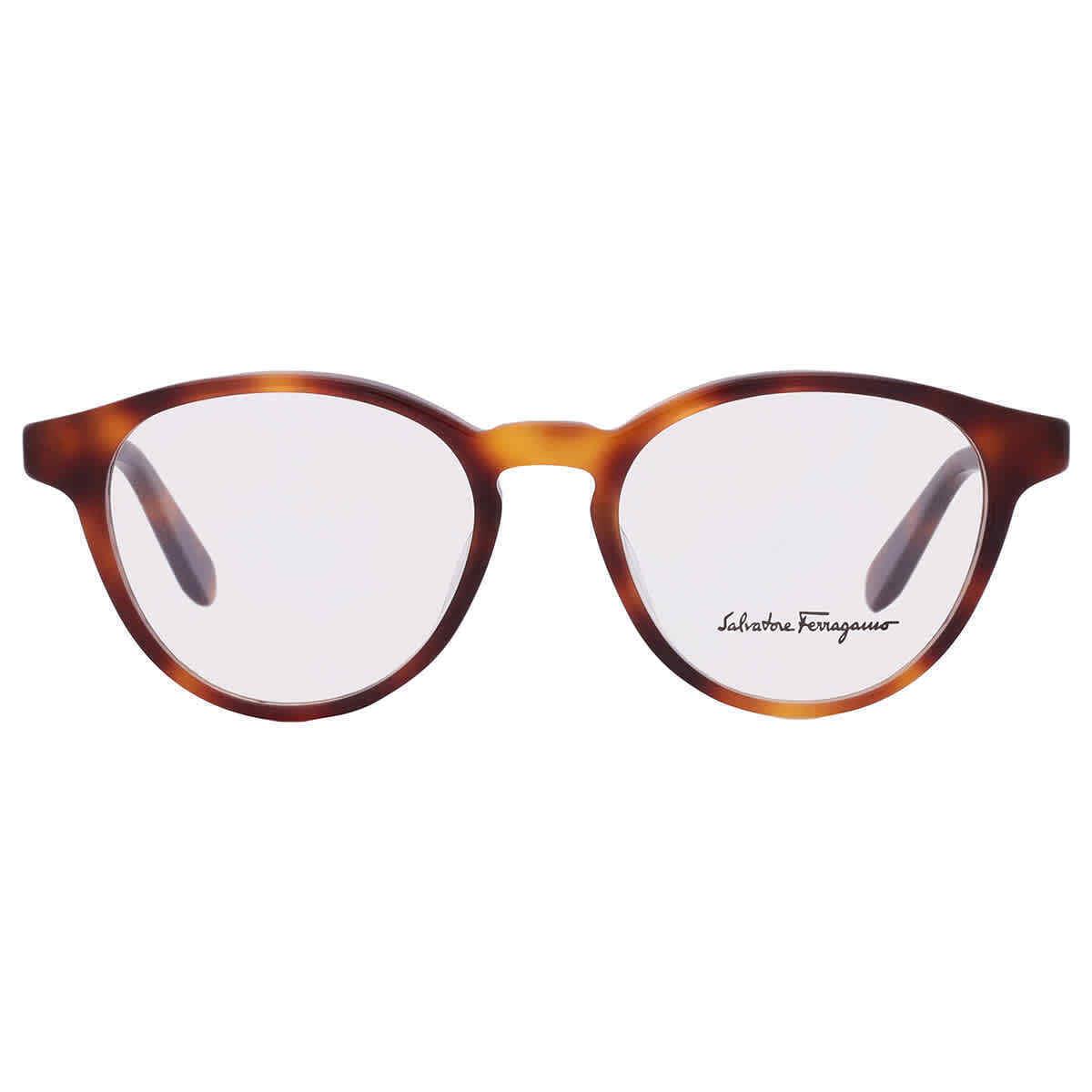 Salvatore Ferragamo Demo Oval Ladies Eyeglasses SF2821A 214 48 SF2821A 214 48