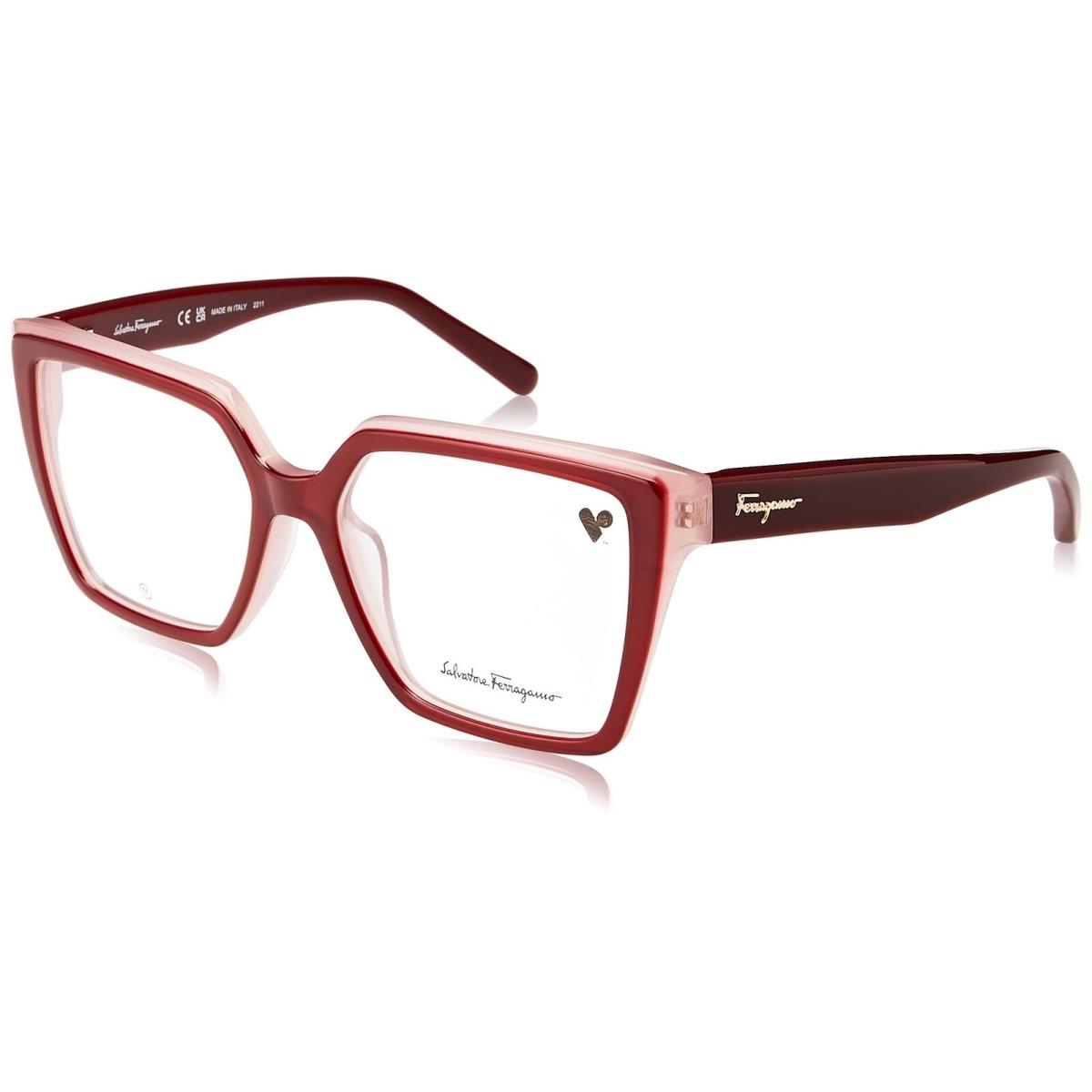 Salvatore Ferragamo SF 2950 614 Burgundy Rose Eyeglasses 54/16/140