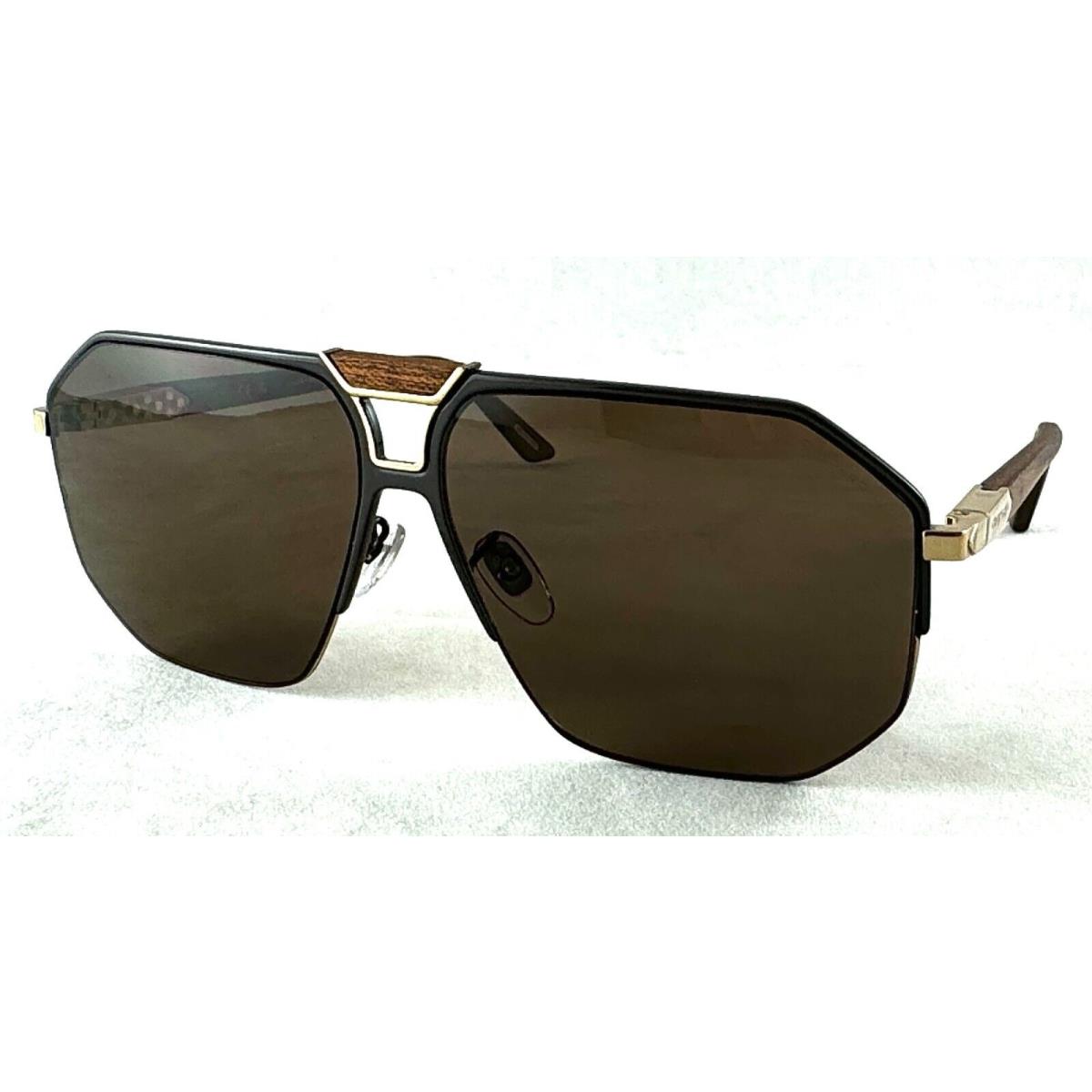 Chopard Limited SCHG61V 367P Wood-polarized Lens Rose Gold Sunglasses 58-17-145