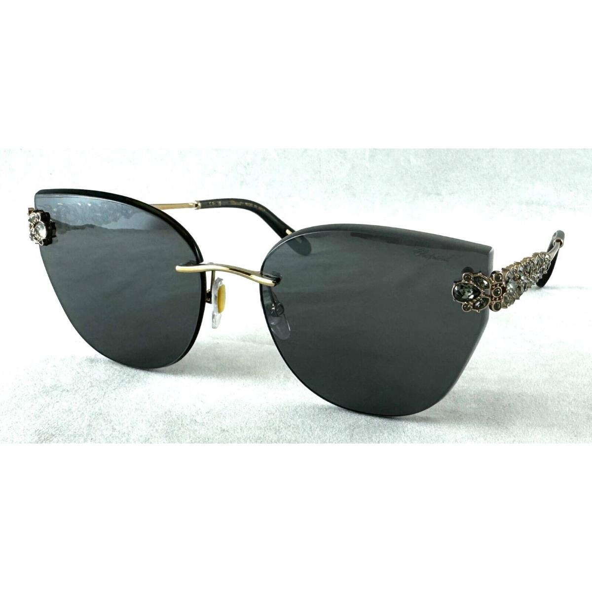 Chopard SCHL05S 300X Limited Gold W/grey Crystals Sunglasses 59-17-140