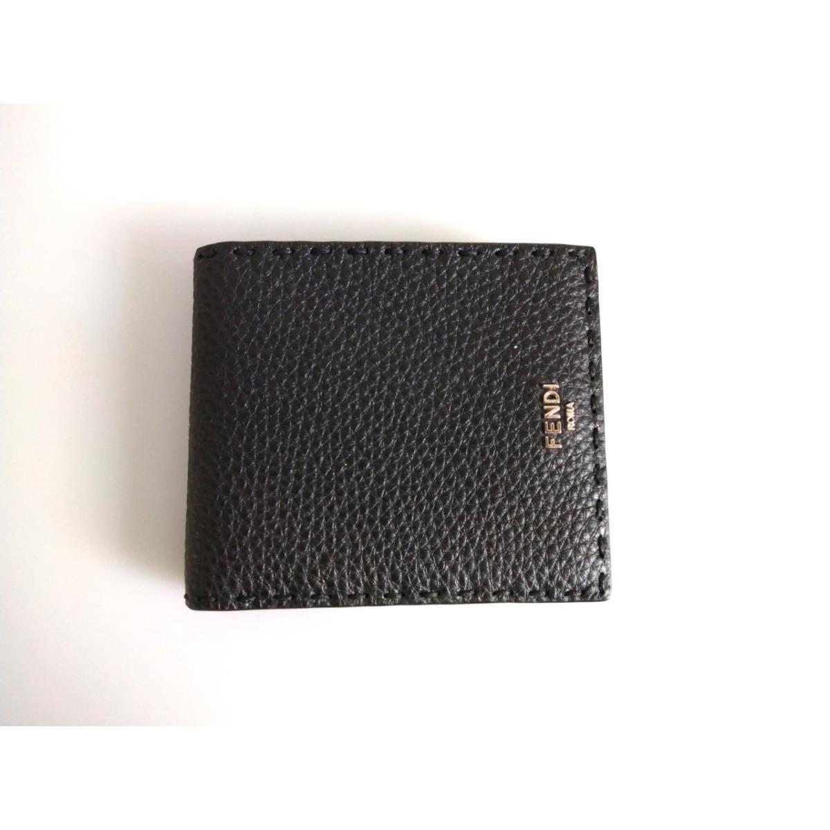 Fendi Black Selleria Bi-fold Wallet