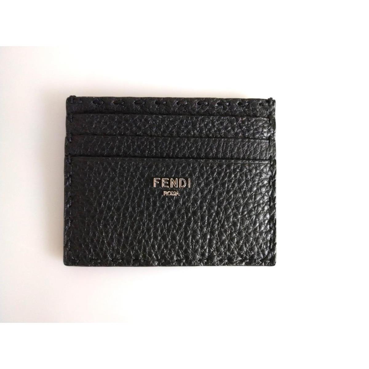 Fendi Black Selleria Card Holder