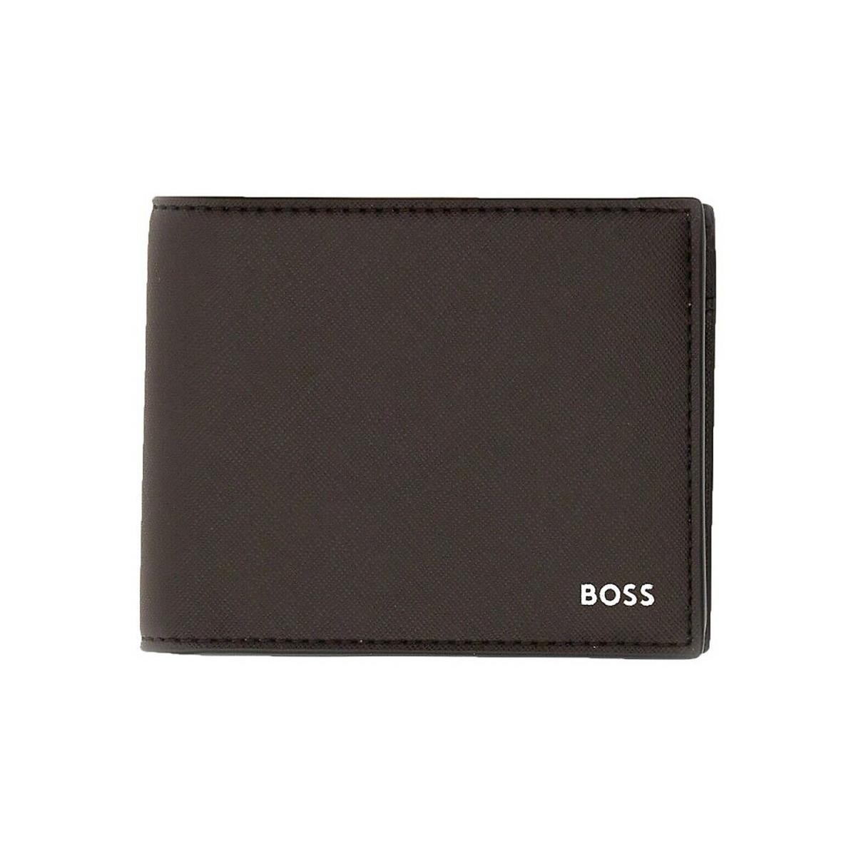 Hugo Boss Men Zair Bifold Leather Wallet 001-Black OS