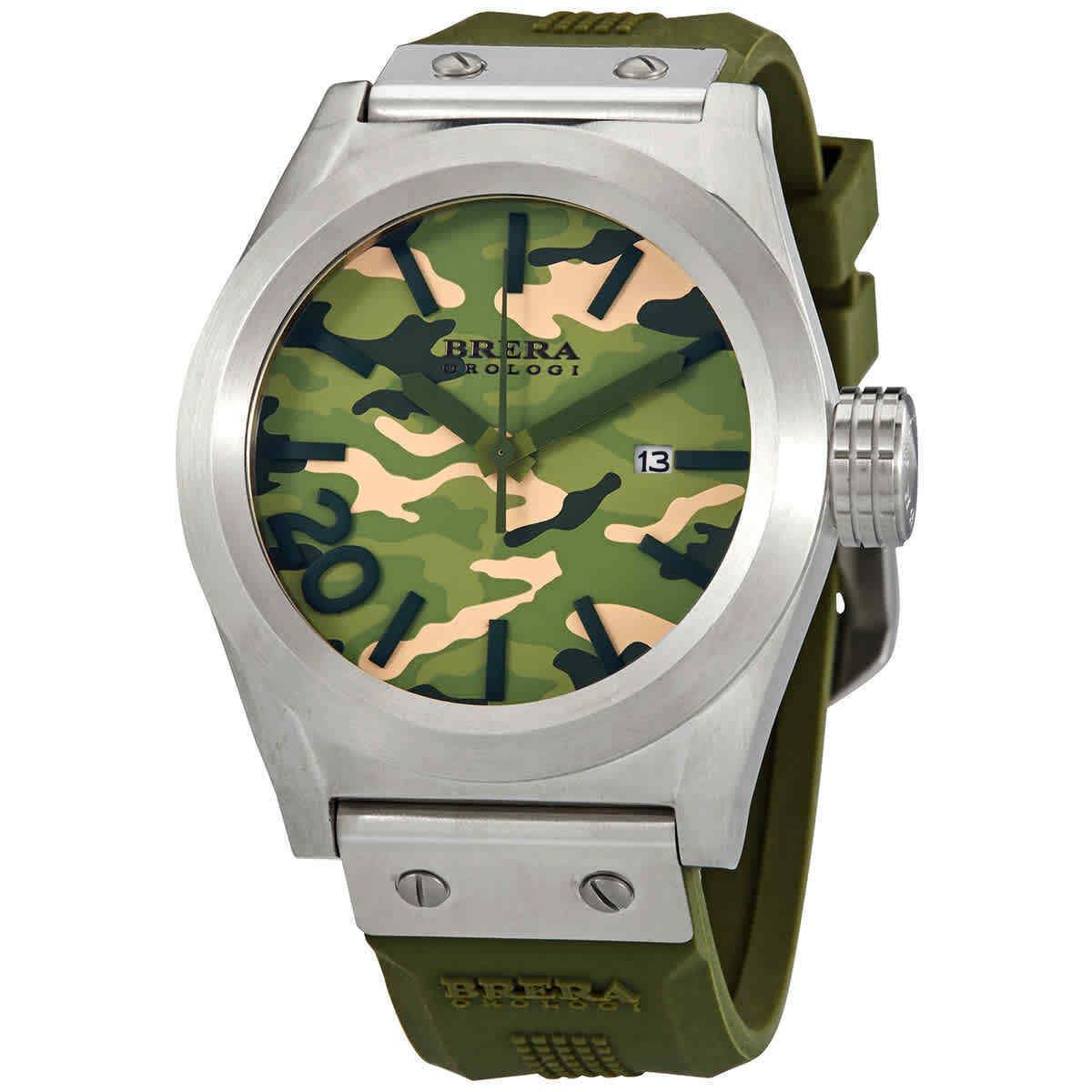 Brera Orologi Eterno Solotempo Quartz Green Dial Men`s Watch BRETS4581