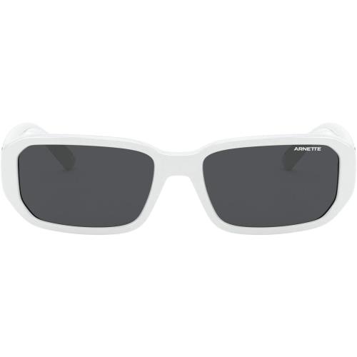 Arnette Man Sunglasses Shiny White Frame Dark Grey 55 mm