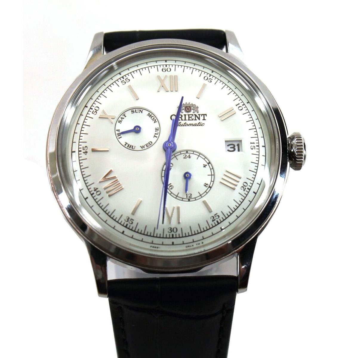 Orient Men Bambino Version 8 Gmt Automatic White Dial Watch - RA-AK0701S30B