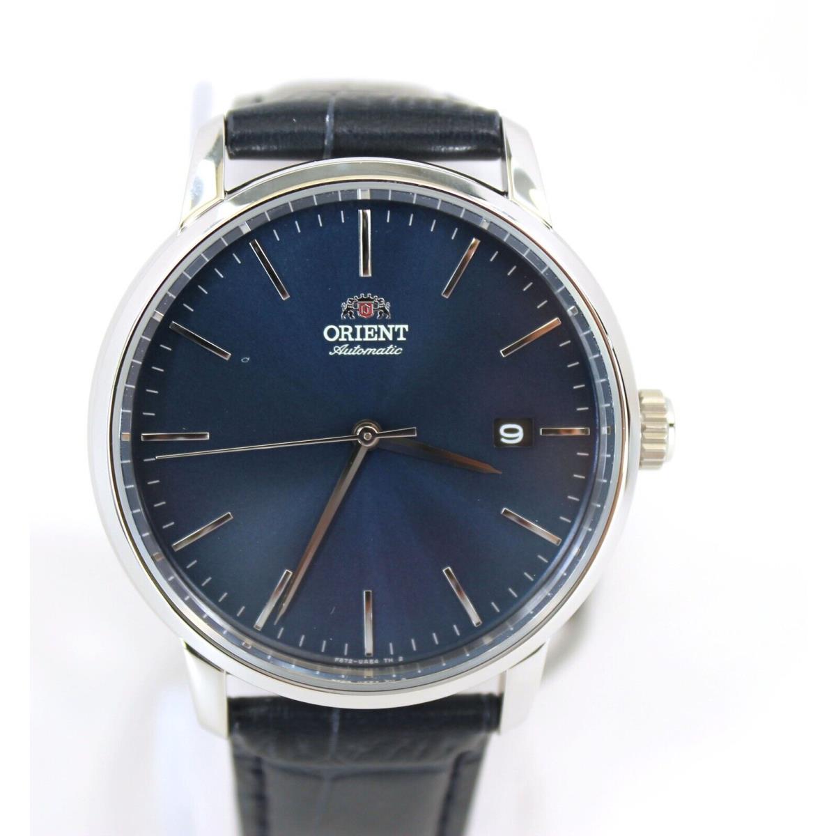 Orient Men`s Contemporary Automatic Blue Leather Watch - RA-AC0E04L30B