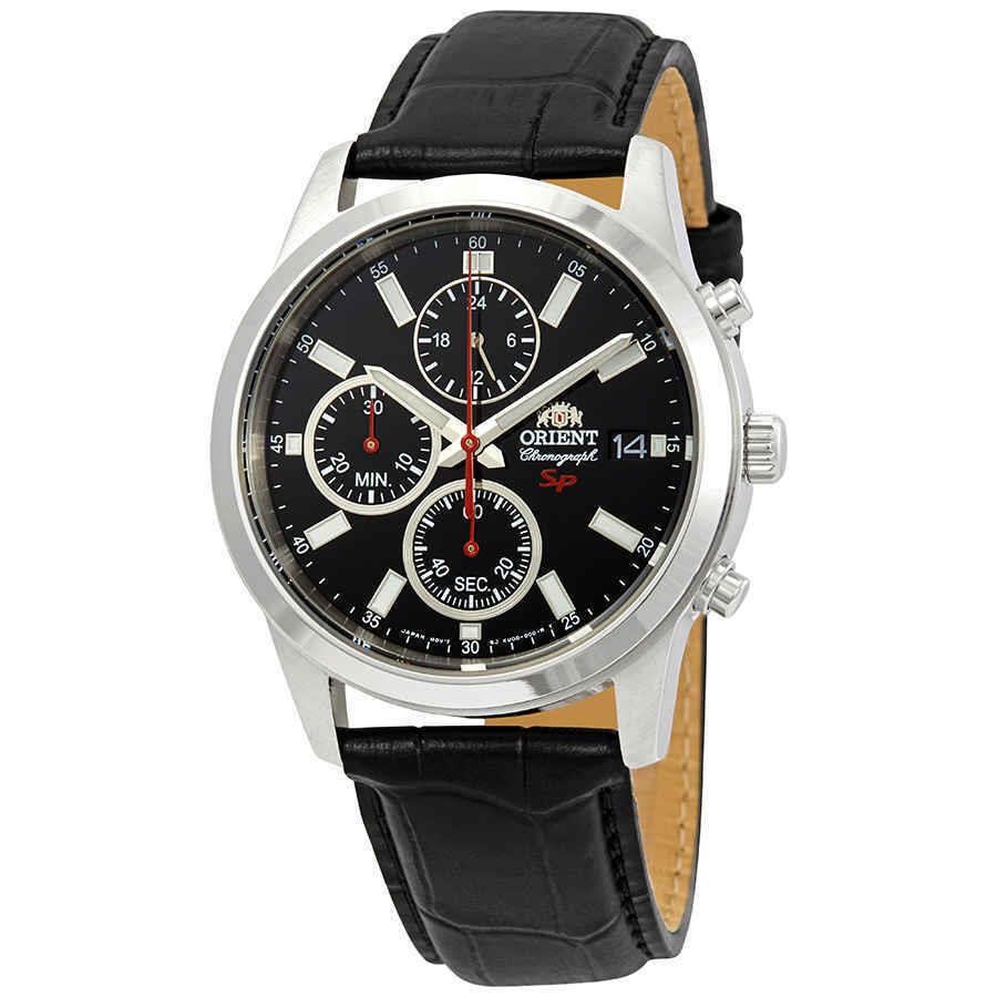 Orient Sporty Chronograph Black Dial Men`s Watch FKU00004B