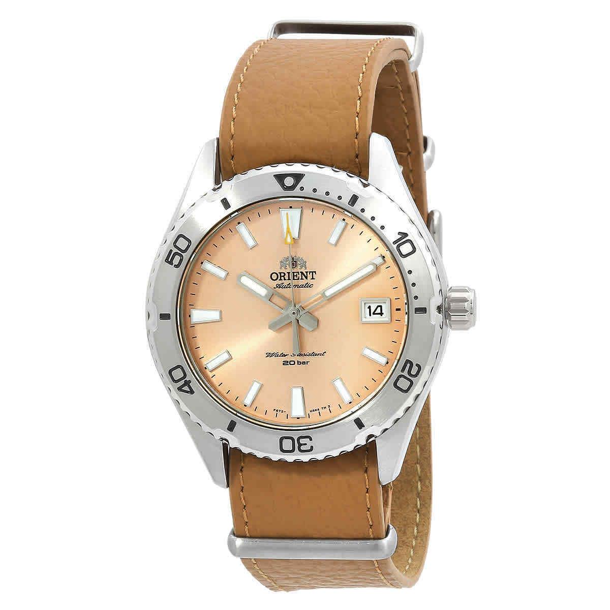 Orient Sports Automatic Apricot Dial Men`s Watch RA-AC0Q05P10B