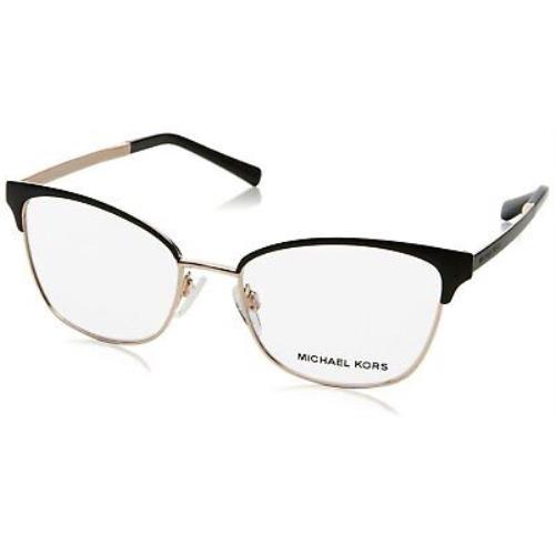 Michael Kors Adrianna IV MK3012 Eyeglass Frames 1113-51 - Black/rose Gold