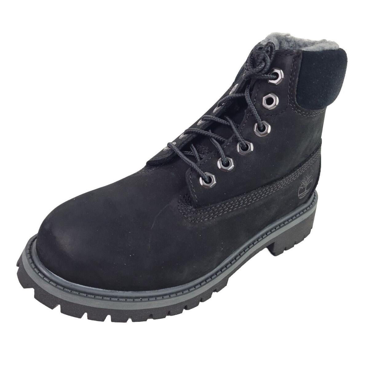 Timberland 6 In Classic TB0A118 Boot Nubuck Black Little Kids Waterproof SZ 1.5