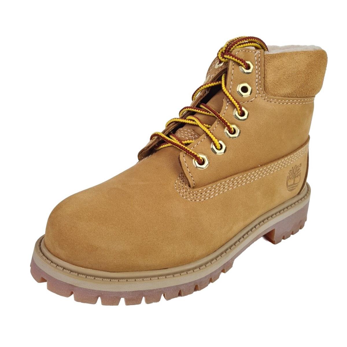 Timberland 6 In Classic Boot Wheat TB02007B Waterproof Little Kids Size 12.5Y