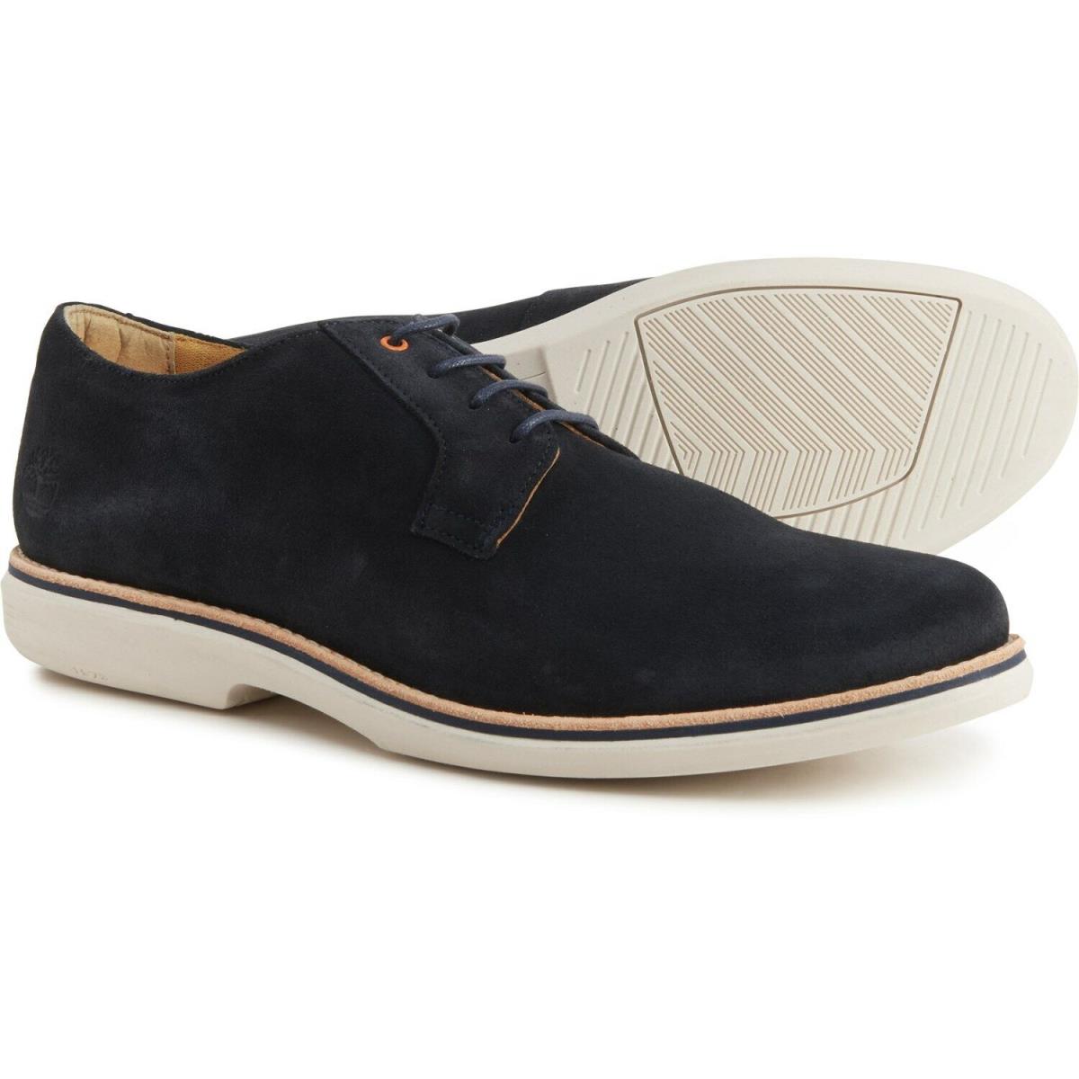 Timberland City Groove Oxford Navy Suede Derby Style TB021TR D61 Size 8.5 - NAVY