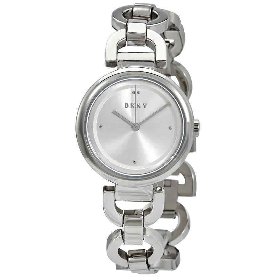 Dkny Eastside Quartz Silver Dial Ladies Watch NY2767 - Dial: Silver, Band: Silver-tone, Bezel: Silver-tone