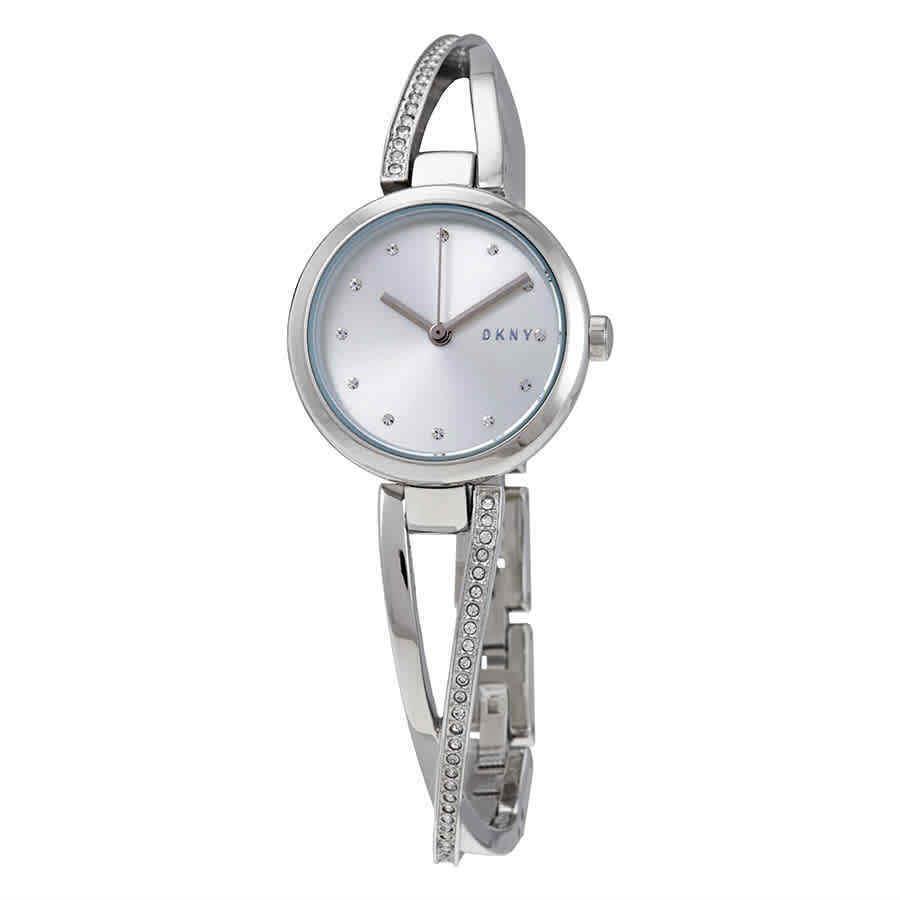 Dkny Crosswalk Quartz Silver Dial Ladies Watch NY2792