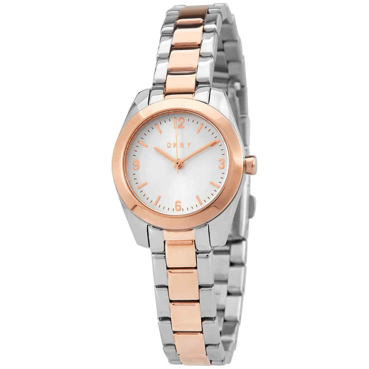 Dkny Nolita Stainless Steel Quartz Silver Dial Ladies Watch NY2923