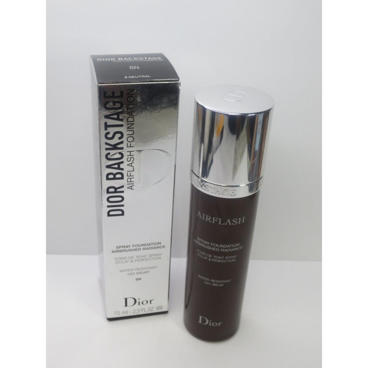 Christian Dior Backstage Airflash Spray Foundation 8N Neutral 2.3 OZ Boxed