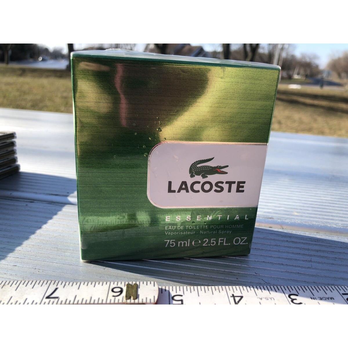 Lacoste Essential Men`s Eau de Toilette Spray 2.5 OZ Made in Spain Authenti